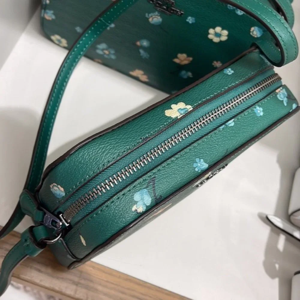 Coach Mini Camera Bag With Mystical Floral Print Green Multi - Picture 13 of 16